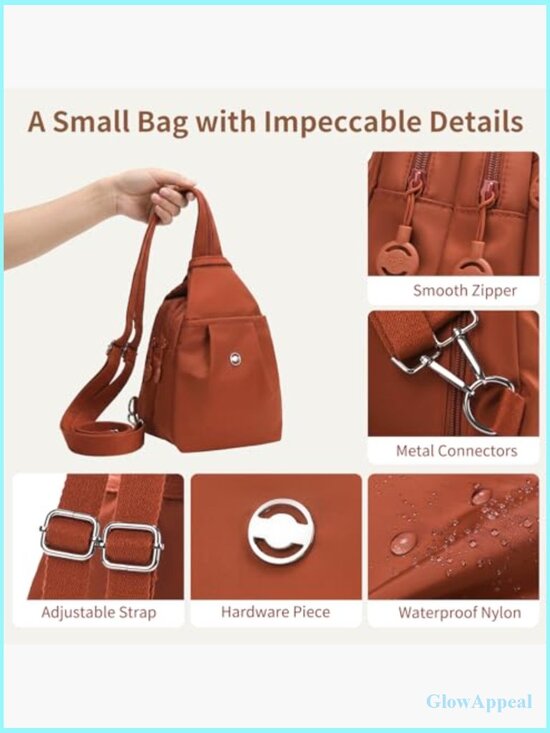 3-in-1 Convertible Anti Theft Travel Tote Backpack, Waterproof Nylon,